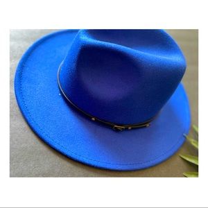 Blue Fedora hat